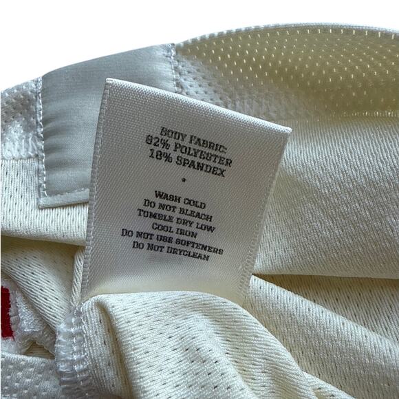 Tracksmith Van Cortlandt Singlet Tank Top in White & Green Stripe Size Small - Picture 9 of 9